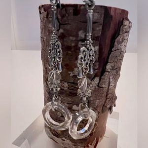 Swarovski Circle Pendant Earrings